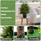 Costway 22'' Artificial Cedar Topiary Ball Tree 2-Pack Faux Shrub Bush Trees for Decor